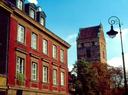 Medieval church tower, Warsaw.